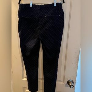 Blue with reddish triangles size 16 elastic waist made by Faded Glory